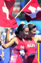 Swiss women snatch medals in Olympic triathlon